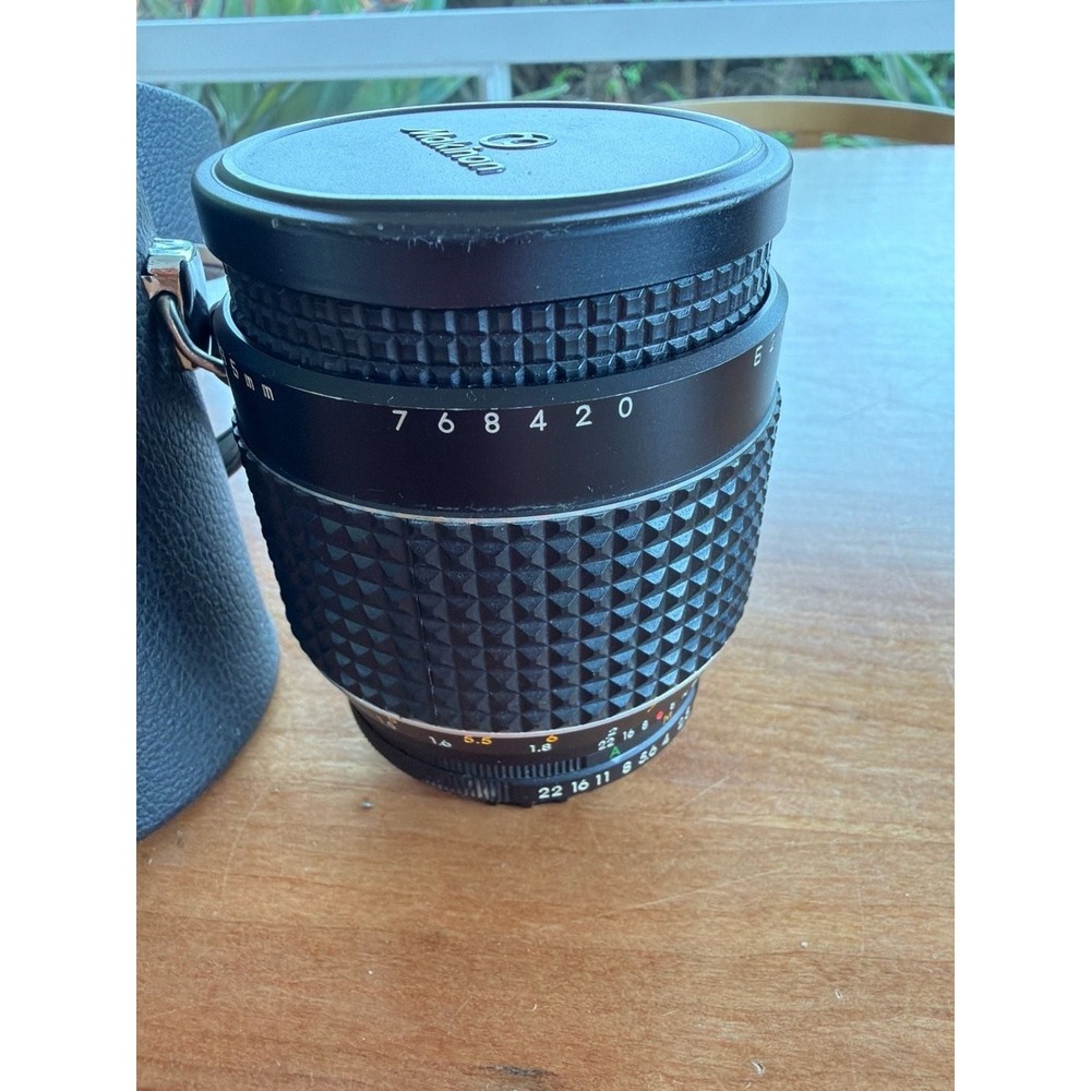 Vintage Auto Makinon 135mm f/2.8 Telephoto Lens‎ with Original Case and Caps